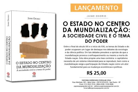 Lançamento – O Estado no Centro da Mundialização – Jaime Osorio